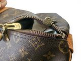 a close up of a person holding a louis vuitton bag
