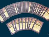a lot of cards that are on the table