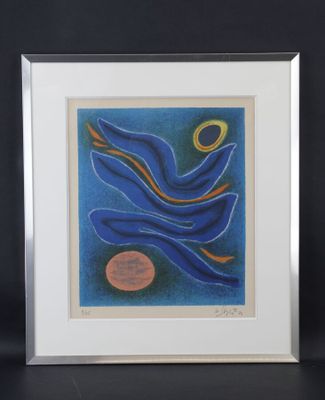 Gustave SINGIER (1909-1984): "Composition au soleil", lithog…