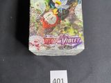 pokemon trading card box with a sticker on top of it