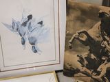 a picture of a picture of a horse and a picture of a horse