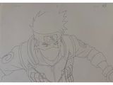 drawing of a man with a hat and a sword in his hand