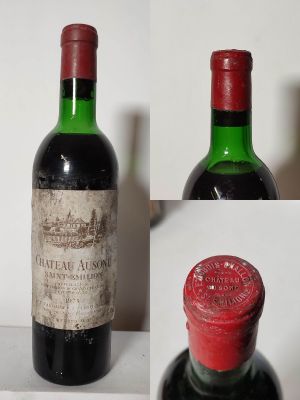 1 B CHÂTEAU AUSONE (Niv.-3,1cm ss liège 55mm, ets, ela, déco…