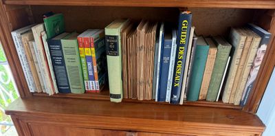 une étagère sur laquelle sont posés de nombreux livres