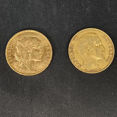 deux souverains en or, dont l'un est un souverain et l'autre un souverain