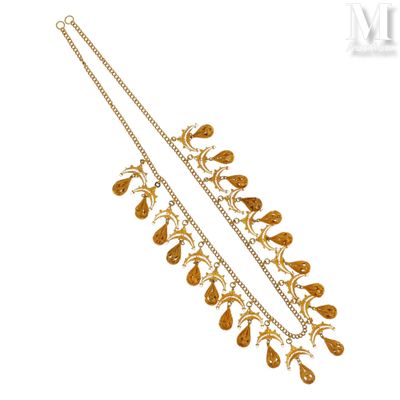 Collier Collier en or jaune 18K (750°/°°) à maille gourmette…
