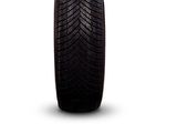 a close up of a tire on a white background