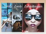 Deux livres sur les zombies et le « zombitium » sont posés sur une table
