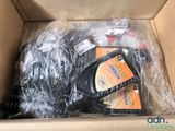 a box with a couple of cables inside of it