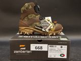 a box with a pair of hiking boots on it