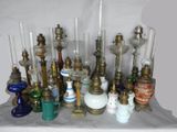 many different types of lamps on the table