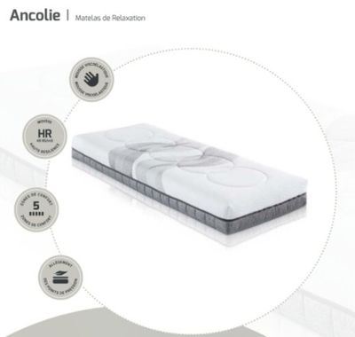 Meral Literie paire de matelas de relaxation ANCOLIE 2x80x20…