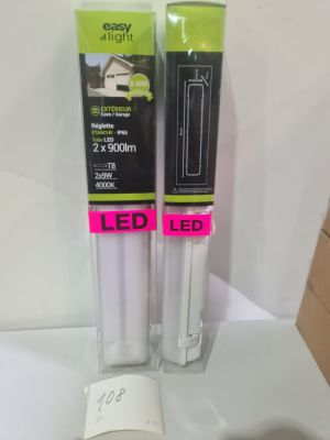 Lot de 8 réglettes LED étanches EASY LIGHT, IP65, tubes LED …