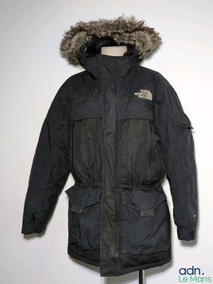 the north face down filled parka jacket with fur hood