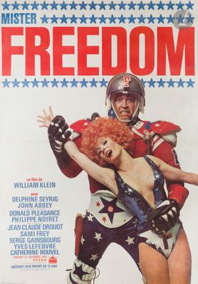 a magazine cover with a woman dressed as a wrestler and a man dressed as a football player