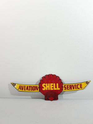 Plaque émaillée Shell moderne - Photo 1