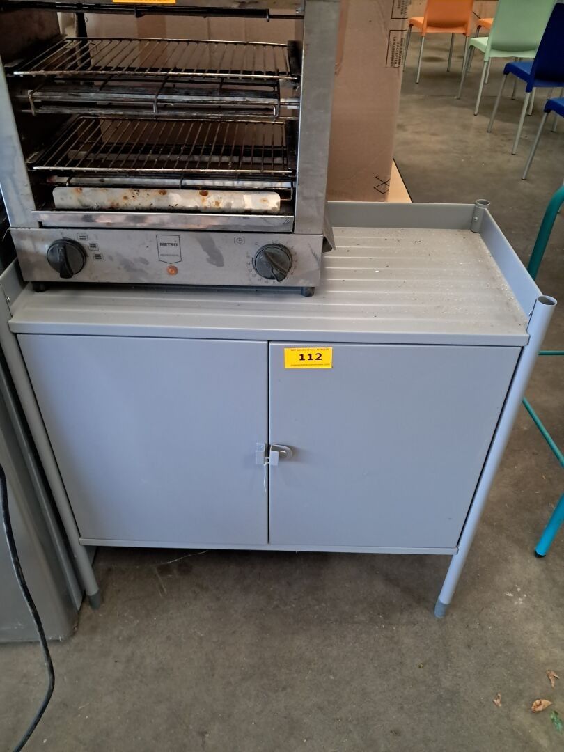 Meuble IKEA imitation acier (H : 120cm)