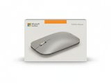 a white box with a silver mouse inside of it