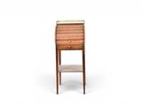 an image of a small wooden desk with a drawer on top of it