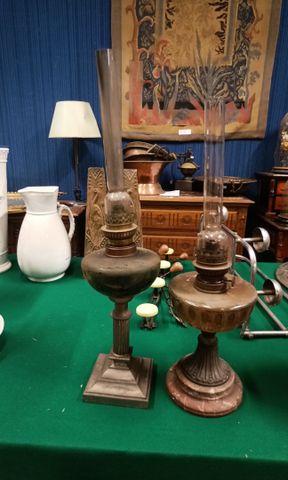 Lot de 2 lampes à pétrole