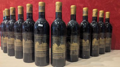 12 Bouteilles Château VILLE GEORGE 1964 GRAND CRU EXCEPTIONN…