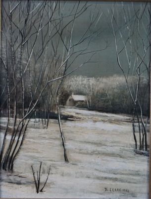 Th. CLERC "Neige à Falaise" 1988 - Photo 1