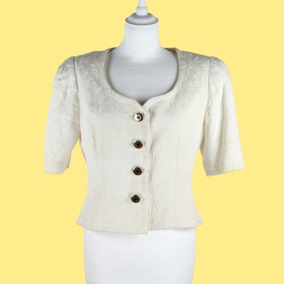 PIERRE BALMAIN - PARIS : Élégante veste en coton et polyamid…