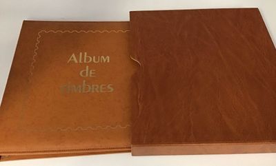 un livre marron avec une couverture marron sur laquelle est inscrit « album de lubrees »