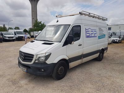 a white van that is parked in a parking lot