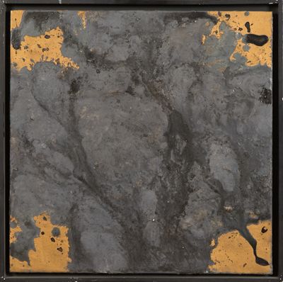 Gérald Thupinier (né en 1959) Gris et or 1989 Technique mixt…