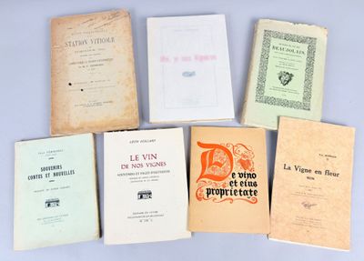 [Beaujolais] 7 volumes in-8 brochés sur le thème du Vin: - Photo 1