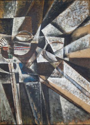 Georges COLLIGNON (1923-2002), huile sur panneau, Abstractio… - Photo 1