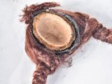 a hair that has been cut in half to look like an orangutan