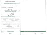 a close up of a document with a barcode on it