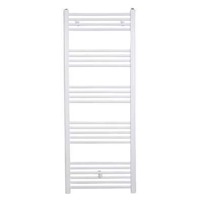 an image of a white heated towel rack on a white background