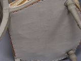 pair of 19th century french painted armchairs in the manner of louis xvi