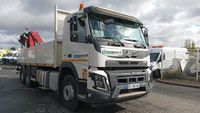 CAMION PLATEAU GRUE VOLVO 6X4 FMX410 équipé GRUE HYVA HC183X… (photo 6)