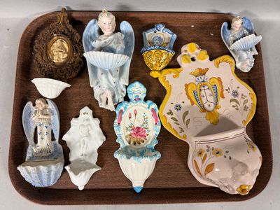 a tray with a tray of figurines on it