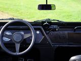 a steering wheel and dashboard of a car with a view of a grassy field