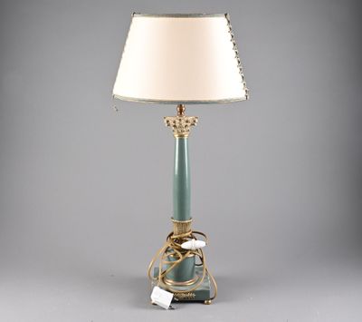 an image of a table lamp with a rope wrapped around it