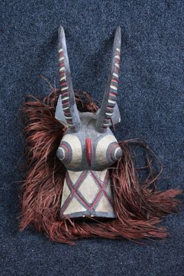 Afrique - Burkina Faso Masque en bois peint XXème