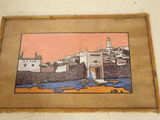 a picture of a painting on the wall of a building