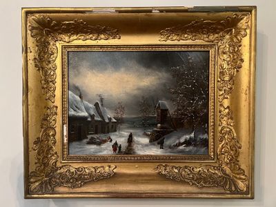 une photo d'un tableau accroché au mur