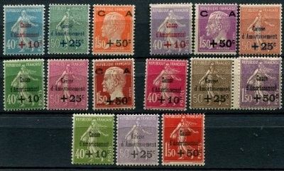 an image of a group of stamps with different colors on them