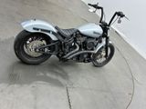 a motorcycle that is parked in a parking lot