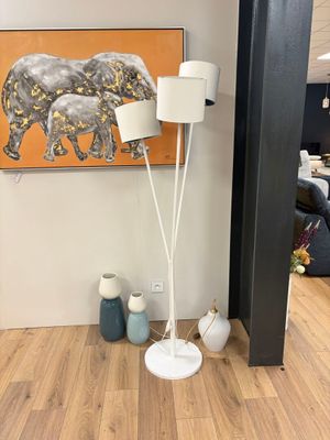 Lampadaire blanc MOBILIER DE FRANCE trois lumières (pas de r… - Photo 1