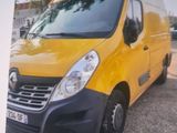 a picture of a yellow van parked in a parking lot