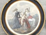 a picture of a painting on the wall of a room