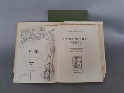 un livre ouvert sur lequel est dessiné le visage d'une femme