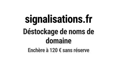 Nom de domaine signalisations.fr.